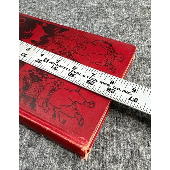 Pinocchio The Story Of A Marionette Hardcover Book Red Illustration Vtg - Picture 9 of 9